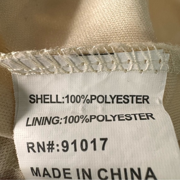 Solitaire Cream Scoop Neck Crochet Maxi Dress Size Medium - Picture 8 of 9